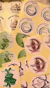 9-15 Buzz Gell Sticker Label Bulat Selamat Idul Fitri Stiker Toples Parcel Stiker Ramadhan Eid Fitri