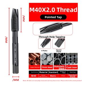 UMLO | Cobalt-Plated Nitriding Spiral Tap for Stainless Steel