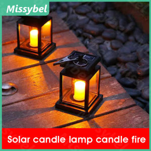 Outdoor solar energy candle light led candle light lawn camping decoration garden European style LED atmosphere light waterproof pendant