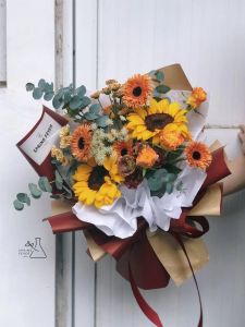 Gilding Ouya Paper Flowers Wrapping Paper Basket for Flower Arranging Bouquet Material Korean Bouquet Dacal Paper Waterproof Frosted Gold Paper