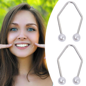 1Pair Women Trendy Stainless Steel Body Jewelry Accessories Dimple Trainer for The Face Easy To Use