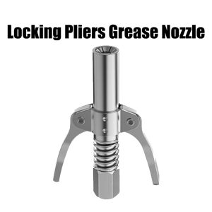 High Pressure Grease Nozzle Double Handle Locking Pliers Heavy Duty Quick Release Grease Gun