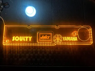 Mio Soulty crank case cover Free led lights (Random color) no bolts included