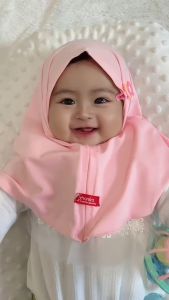 Kerudung Instan Anak Iqala Jersey Non Tali Jilbab Bayi Bergo Bayi Newborn Jersey By Shamira