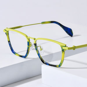 FONEX Acetate Titan Gọng kính nam giới 2025 thời trang mới thiết kế thương hiệu kính mắt dáng vuông phụ nữ chất lượng cao Nhật bản kính kính mắt cho mắt 85836