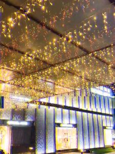LED curtain light for outdoor indoorChrismas room icicle light meteor shower waterfall fairy light with plug waterproof birthday newyear wedding home party  decor string light for garden eaves music dinningroom warm festival holiday romantic