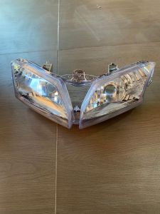 batok totok kepala depan belakang honda blade new 125 fi hitam plus visor dan reflektor lampu depan blade new 125