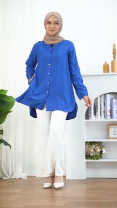 Kemeja Wanita Motif Polos & Model Baru oleh MUAFAQAH