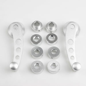ISI 2 PCS Handle Engkol Putaran Kaca Mobil Almunium Car Universal Window Winder