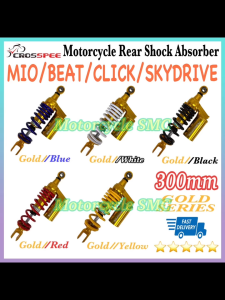 CROSSPEE 300MM Motorcycle Rear Shock Absorber For MIO/BEAT/CLICK/SKYDRIVE/FINO/SCOOPY/GEAR/GRAVIS High Quality