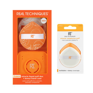 Real Techniques | Miracle Liquid Puff Duo with Bonus Travel Case