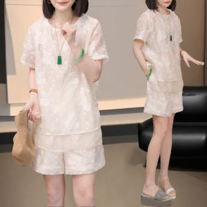 Shalldoer | Simple Versatile Floral Short Sleeve Shirt And Shorts Set For Women Summer 2025 Trendy Old Money Style Two Piece Suit