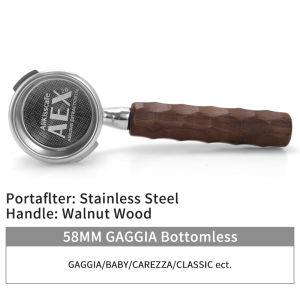 58MM Coffee Bottomless Portafilter Naked For E61 Gaggia Hibrew H10a Breville 920 Double Spout Espresso Accessories Barista Tools