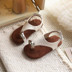 Toecap Sandal Summer New Soft Bottom Leopard Pattern Princess Style Girls Sandals