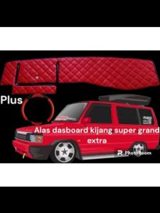 paket 2In1 cover alas dashboard + sarung setir kijang super grand extra &