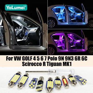Car LED Interior Dome Light Accessories For Volkswagen VW GOLF 4 5 6 7 MK4 MK5 MK6 MK7 POLO 9N 9N3 6R 6C Scirocco R Tiguan MK1