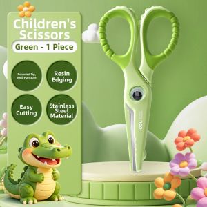 deli | Safety Easy-cutting Portable Childrens Scissors Small