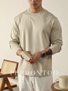 PERDONTOO | Soft Cloud-like Cotton Long Sleeve Mens T-Shirt