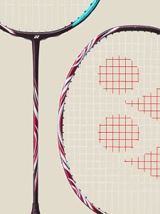 YONEX ASTROX 100ZZ Kurenai/Darknavy Badminton Rackets Original Full Carbon Fiber 4U 26-30Lbs 83g Strung with BG65 Racquets Gift Bag