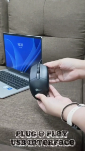 V2S MS-104 Computer Wired Mouse in Optical Ergonomic Classic Style for PC/Laptop