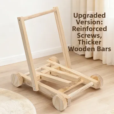 Eco-friendly Wooden Educational Walker Baby Push Cart