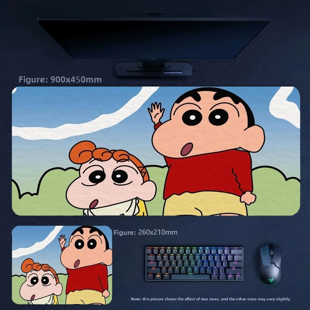 Bandai | Crayon Shin‑chan All Family Characters Anime Mousepad, Rubber ...