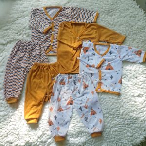 6 PCS / 3 SET BAJU CELANA PANJANG BAYI NEWBORN MOTIF ARISTA BABY TERBARU