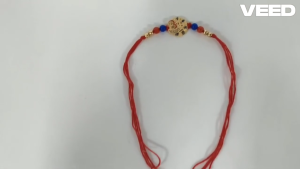 BRO & SWAG BHAI Designer Rakhi Set for Brother – Premium Red Thread Raksha Bandhan Rakhi with Beads Festive Handmade Gift for Bhai (Pack of 1 Pc)