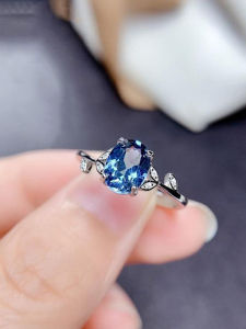London Blue Topaz and Sapphire Personality Charm Ring