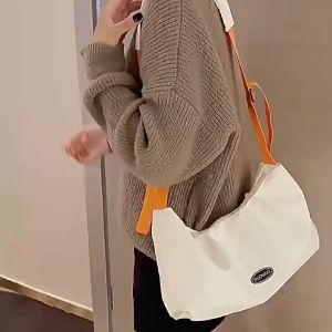 Tas Cross-body Bag Japanese Large Capacity Sling Canvas Bag
