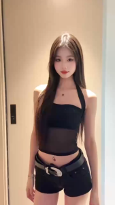 Jennyพร้อมส่ง💎เสื้อคล้องคอ เสื้อกล้ามคอกว้าง มีฟองน้ำ ประดับเพชร ผ้าซีทรู แขนกุดู เสื้อครอปตาข่ายทรงเข้ารูป เซ็กซี่สุดฮอต