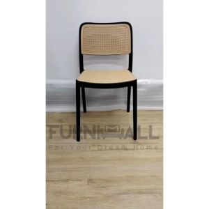 FURNIMALL Rattan PP Chair Kerusi Rotan PP Minimalist Outdoor Chair Stackable Chair Kerusi Cafe Restaurant study chair