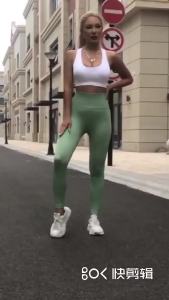Womens Gym Bodybuilding Pants Yoga Leggings Popular Models in Europe And America Sportswear Activewear