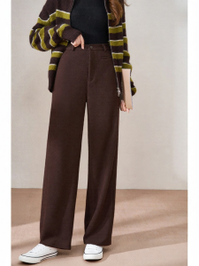 Misoshine | Thickened Acetate Wool Wide Leg Trousers