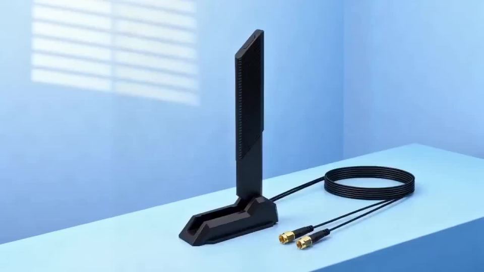 WiFi 6E WiFi Antenna Magnetic Foldable 2.4G/5G/6G 12DBi High gain External Signal Receiver For PCIE Adapter Wireless Router