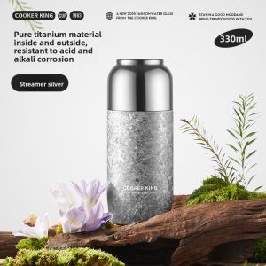 COOKER KING | Tea Separation Double-layer Titanium Insulated Cup Large Capacity