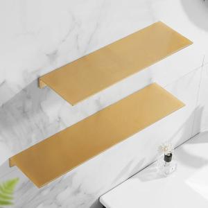 Wall-mounted Drill-free Gold Plated Shelf