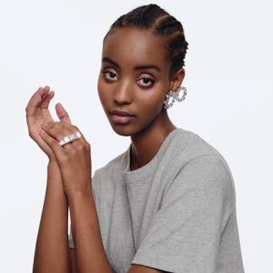 💖Swarovski💖Millennium octagonal cut white gemstone earrings S925 sterling silver womens fashion earrings hypoallergenic non-allergenic Valentines Day gift birthday gift for girlfriend bestie