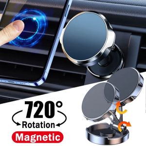 Universal Car Phone Holder Magnetic Car Dashboard Air Vent Phone Mount Stand Strong Magnet Navigation Support for Iphone Xiaomi