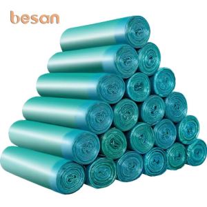 Thickened Handheld Drawstring Kitchen Trash Bags Disposable Plastic Automatic Seal Bags Large Size Garbage Bags for Home Use