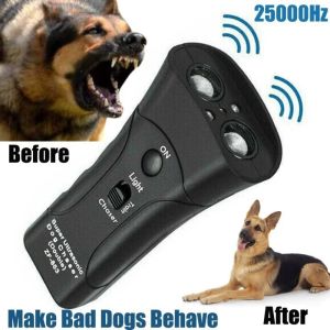 1pc Pet Trainings Bark Deterents LED Anti Bark Device Repeller Ultrasonic Anti Bark Stop Barking Dog Training Pet Training Tool