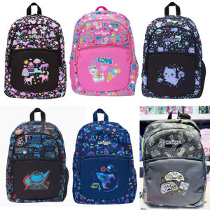 Smiggle Australia Cartoon Childrens Backpack Large Capacity Outdoor Leisure Double Shoulder Bag for Primary School Students
