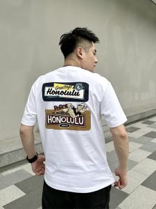 เสื้อยืดคอกลมแขนสั้นพิมพ์ลายแฟชั่นสำหรับผู้ชาย ทรงหลวม ลำลอง เสื้อยืดคอกลมแขนสั้นสไตล์ลำลองสำหรับฤดูร้อน