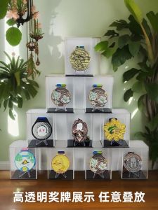 Acrylic Dustproof Award Medal Storage Box Marathon Running Gold Medal Honor Display Case Simple Transparent Rectangular Organizer