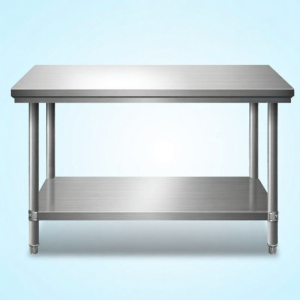 GUANGMANZHI | Stainless Steel Commercial & Home Use Double-layer Thickening Rectangle Work Table