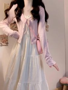 LIRUSHAN | Đầm Dây Elegent Trắng