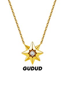 GUDUD | Jay Chou Inspired Eight-Pointed Star Mens Necklace High-End Versatile