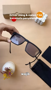 SNEAKERSSHOP17 Kacamata Pria Pe Potochromic Frame Lentur Kacamata Hitam Cowok Cewek Bisa Berubah Gelap Jika Terkena Sinar UV Matahari