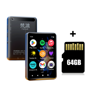 Famue | Máy Nghe Nhạc MP3/MP4 Android Famue 5MP Tích Hợp Bluetooth Bộ Nhớ 16GB+64GB Wi-Fi Chức Năng Ghi Âm Giọng Nói Trình Phát Video HD Màn Hình Cảm Ứng 2.8 Inch Thiết Bị Dành Cho Học Sinh