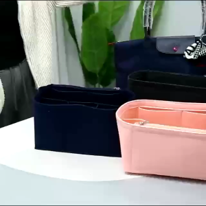 พร้อมส่งในไทย กระเป๋าถือ For Longchamp กระเป๋าเครื่องสําอาง น้ำหนักเบา กันน้ำ ผ้าสักหลาด แต่งหูหิ้ว สําหรับผู้หญิง